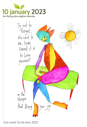 Jan 10 - What brings you joy?
https://flyingedna.com Jan 10 - What brings you joy?
https://flyingedna.com